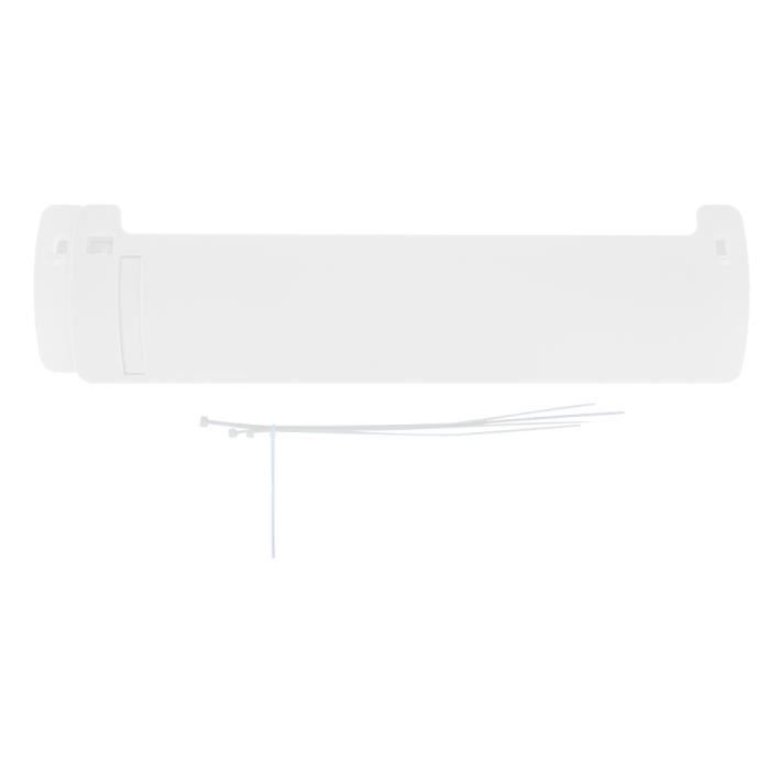 Déflecteur D'Air Conditionné 90x27 Cm - Guide Vent Perforé ABS, Réglable 180°, Protection Famille