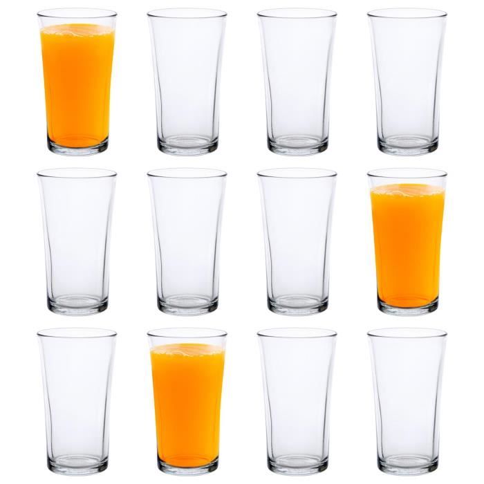 LAV Grand Verres à Longdrink Lot De 6, 480ml, 100% SANS PLOMB Verres à Cocktails, Verres à Mojito, Verres à Eau Lavables Au Lave-vaisselle, Verres Highball, Verre à Jus, Verre Apéro