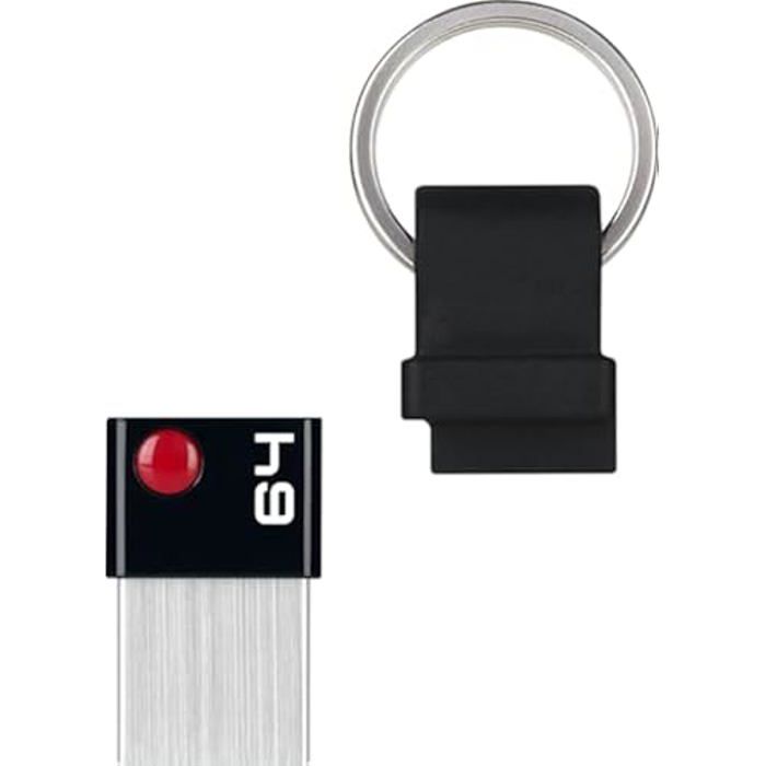 EMTEC T100 Nano Ring 3.2 - Clé USB - 64 Go - USB 3.2 Gen 1 - vue 1