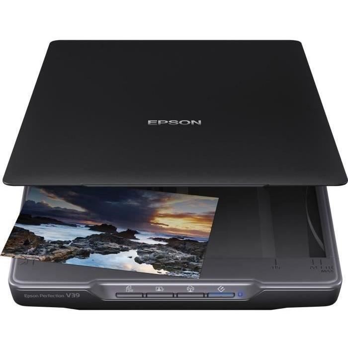 Scanner à plat EPSON Perfection V39II A4 - Noir -