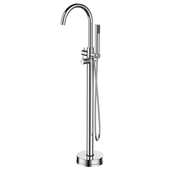 Mitigeur Charme Colonne De Sol Bain Et Douche Thermostatique Essebagno Pour Baignoire Ilot Chromee Achat Vente Robinetterie Sdb Charme Colonne De Sol Chromee Cdiscount