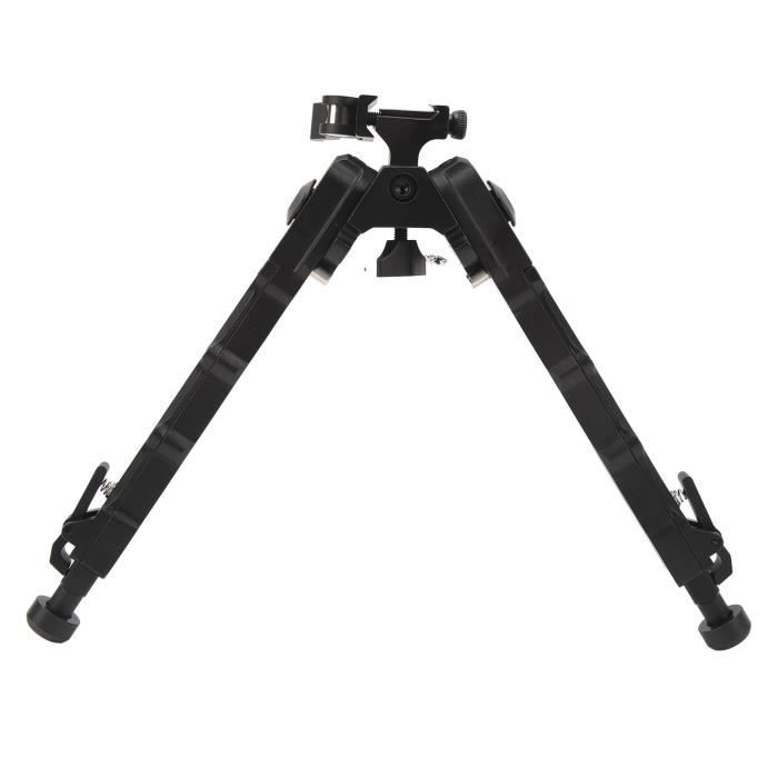 Bipied CVLIFE Tactique 6-9 Pouces – Réglable Pour Fusil Aluminium Noir