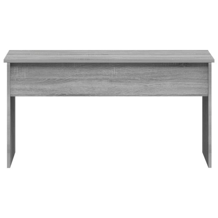 LESS Table basse Sonoma gris 102x50,5x52,5 cm Bois d'ingénierie A3 ...