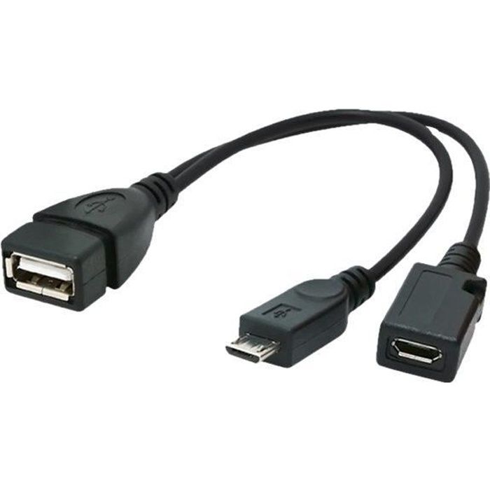 Cablexpert Câble USB USB (F) pour Micro-USB Type B USB 2.0 OTG 15 cm moulé