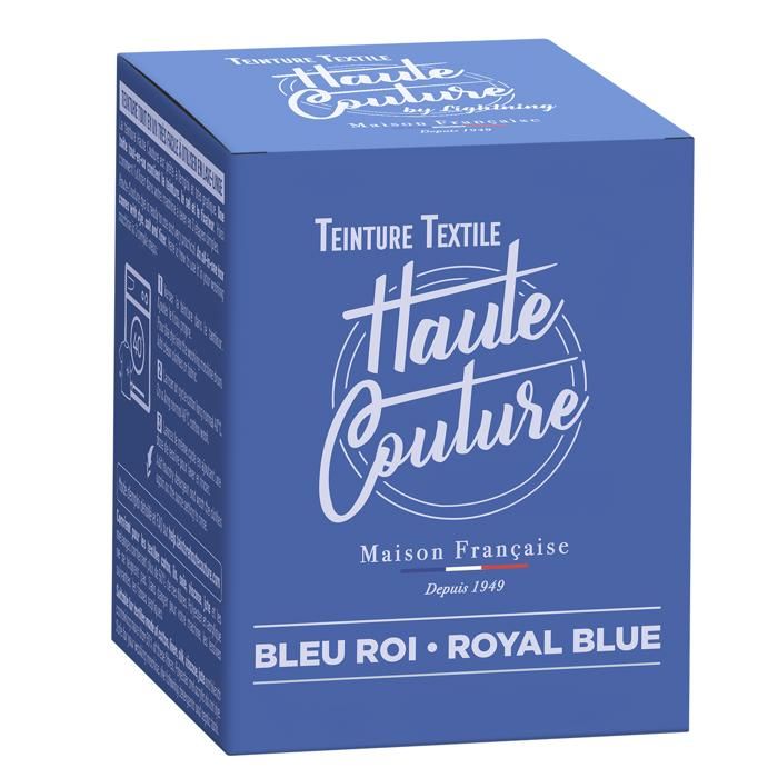 Teinture textile haute couture bleu roi 350g - Cdiscount Au quotidien