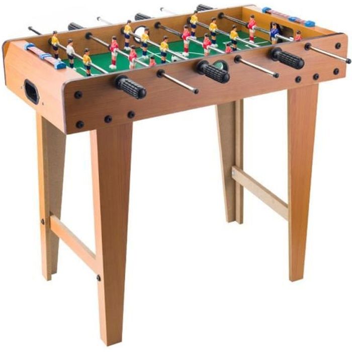 IBASETOY Baby foot &ndash; Jeux de caf&eacute; &ndash; Jeu de Table Baby-Foot pour Adulte/Enfant en Bois Mini Baby foot avec 2 Panneaux de Score 