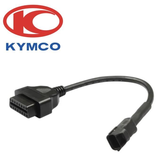 Adaptateur OBD2 - ICARSOFT - Kymco - 3 broches vers OBD2 - Universel - Moto