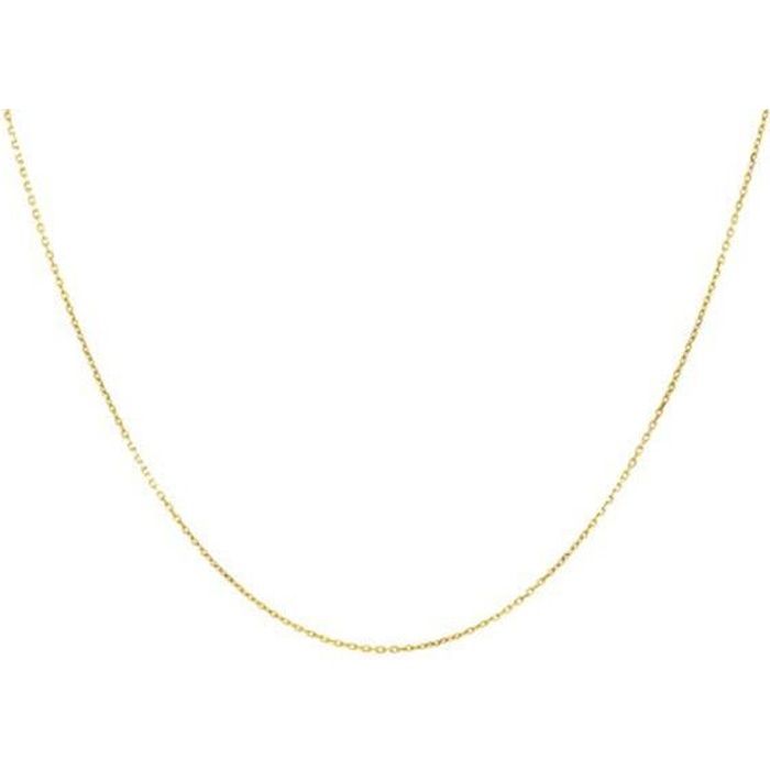 Collier Chaine Forçat Diamantée - Or Jaune - Homme ou Femme