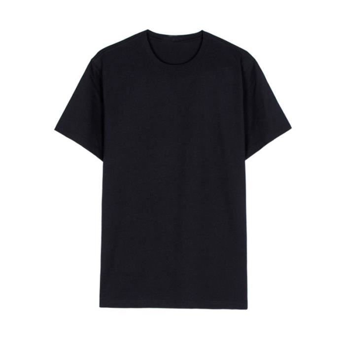 Tee shirt homme noir uni clearance