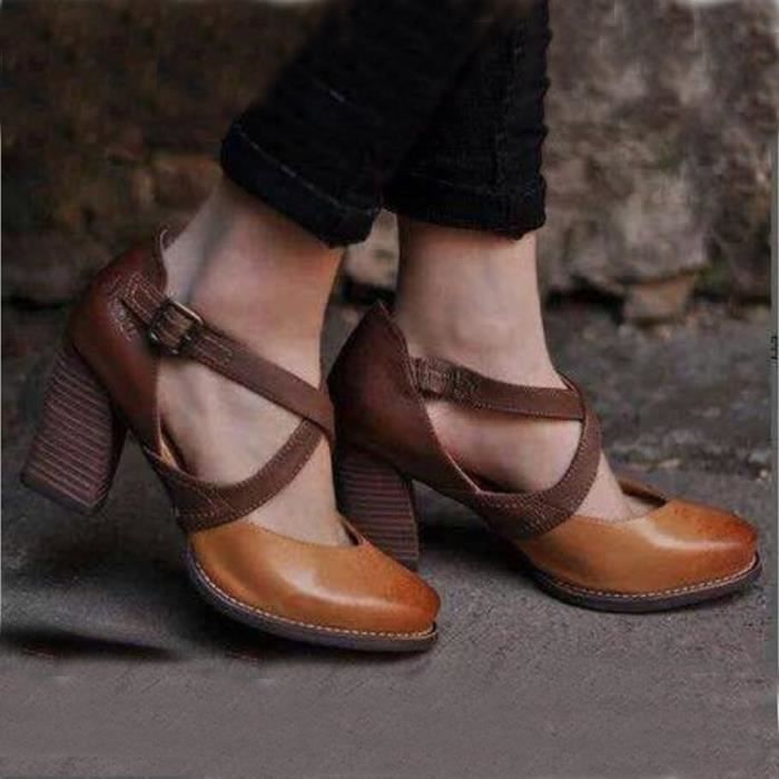 sandale talon fermé