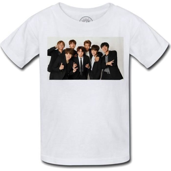 T-shirt Enfant BTS Idol Jimin Jeon Jungkook Kpop Stars Coree