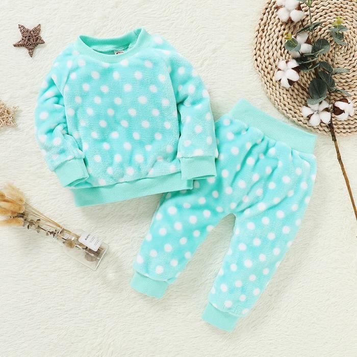 Survêtement Enfant Fille/garçon - Ensemble Polaire Doux, Haut Et Pantalon, Pour Sport, école, Loisirs