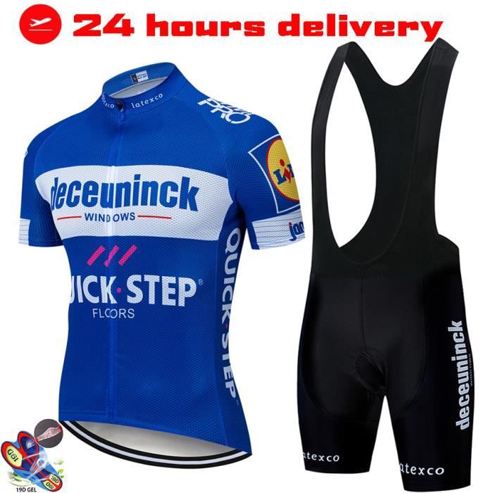 Ensemble Maillot + Short Cyclisme Homme - Manches Courtes, Taille Plus Petite - Neuf Sans Emballage