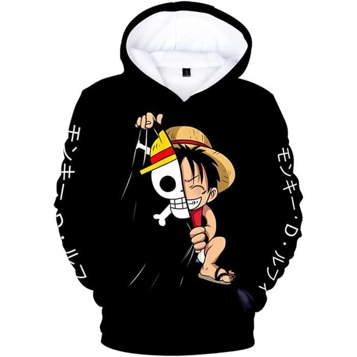 SWEATSHIRT One Piece Homme Sweat à Capuche 3D Impression