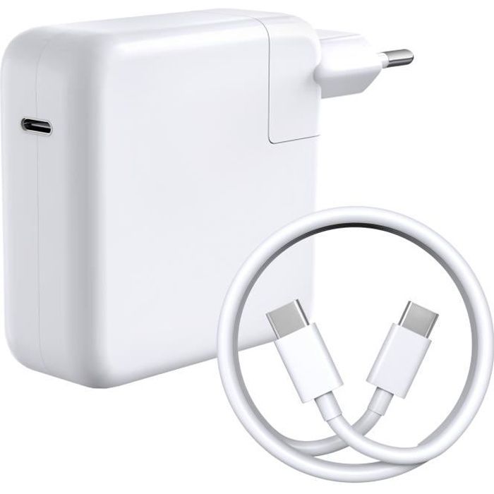 Chargeur 61W + Cable USBC USBC pour MacBook PRO 13 MacBook AIR 13 AIR 15 Phonillico