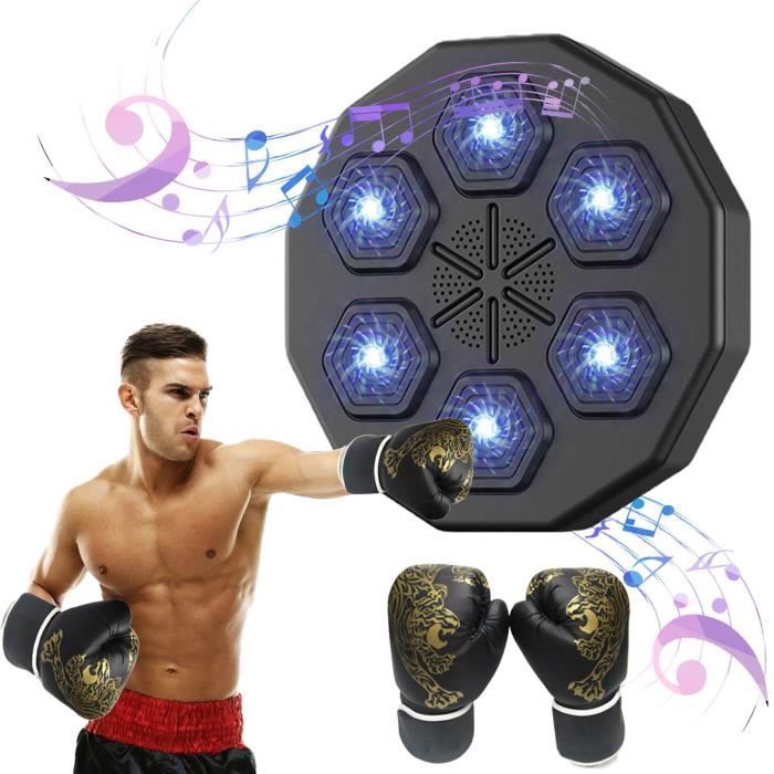 Machine De Boxe Musicale Bluetooth – Murale Avec 3 Modes, Vitesse Réglable, Gants Inclus, Pour Enfants Et Adultes à La Maison