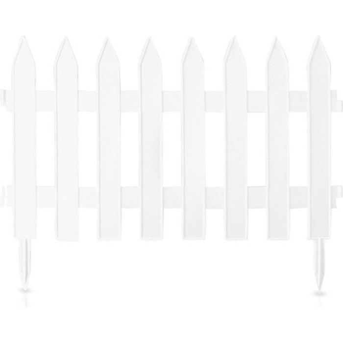 Petite Clôture de jardin IPL 3,2 m blanc PROSPERPLAST Garden Classic