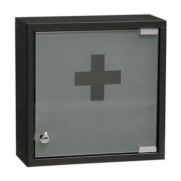 Armoire a pharmacie Noir Rossignol 30 x 30 x 12 Cm Porte avec fermeture