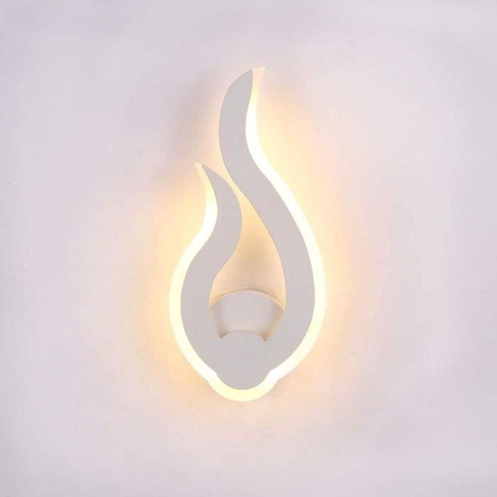 Applique Murale LED Spirale 10W 3000K Blanc Chaud - IP65 Étanche - Métal Noir - Pour Intérieur/Extérieur