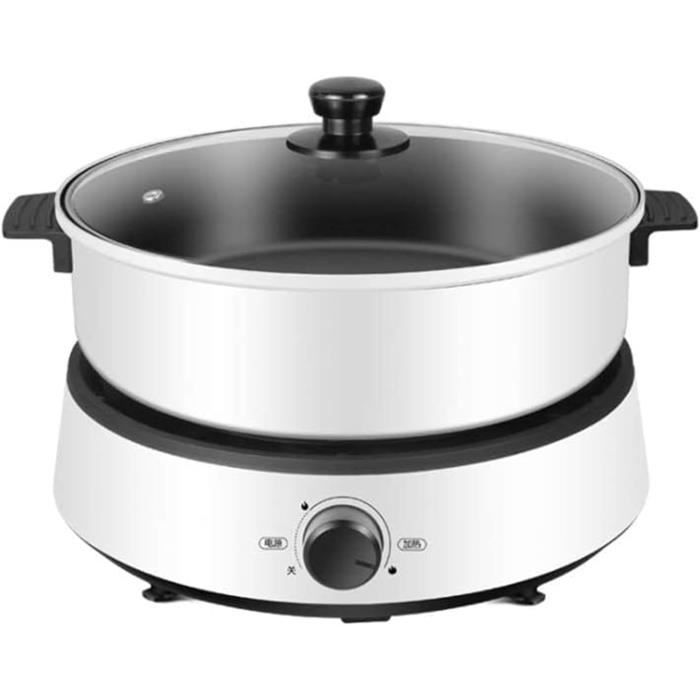 Hot Pot Électrique 1300W, Gril Coréen, Conception Séparée, Cuiseur