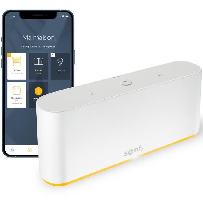 Somfy 1870595 – TaHoma Switch| Commande intelligente pour centraliser et connecter votre logement | Compatible IO, RTS & Zigbee 3.0