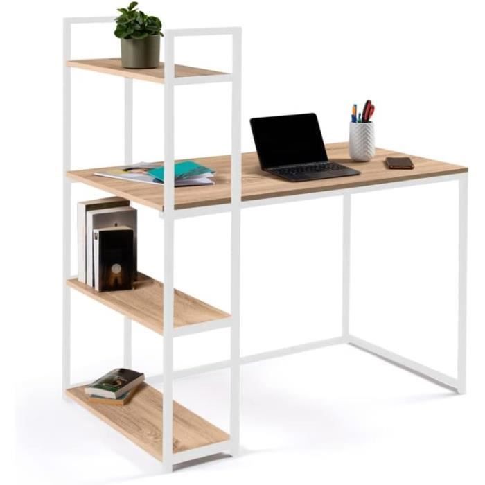 IDMarket Libreria Design Industriale DETROIT – Struttura In Legno E Metallo, Stile Contemporaneo