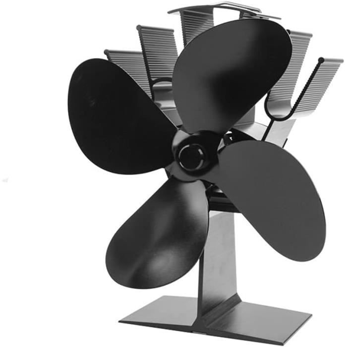 Ventilateur de cheminée sans courant réglable, ventilateur de poêle à