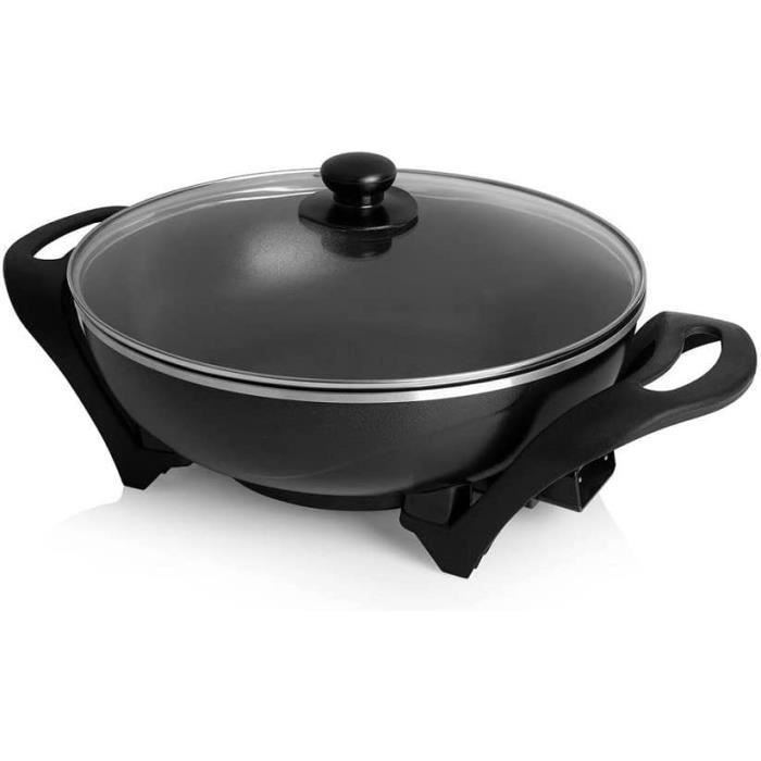 Wok Électrique Tristar 1500W - 4,5L Inox Antiadhésif - Cuisine Asiatique Santé