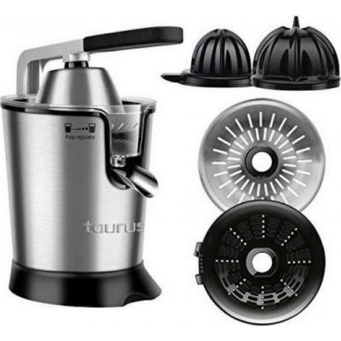 TAURUS Easy Press 300 Presse-agrumes 300W - Réservoir 0,65L - Moteur AC Professionnel - Filtre régulateur de pulpe - 2 cônes inclus