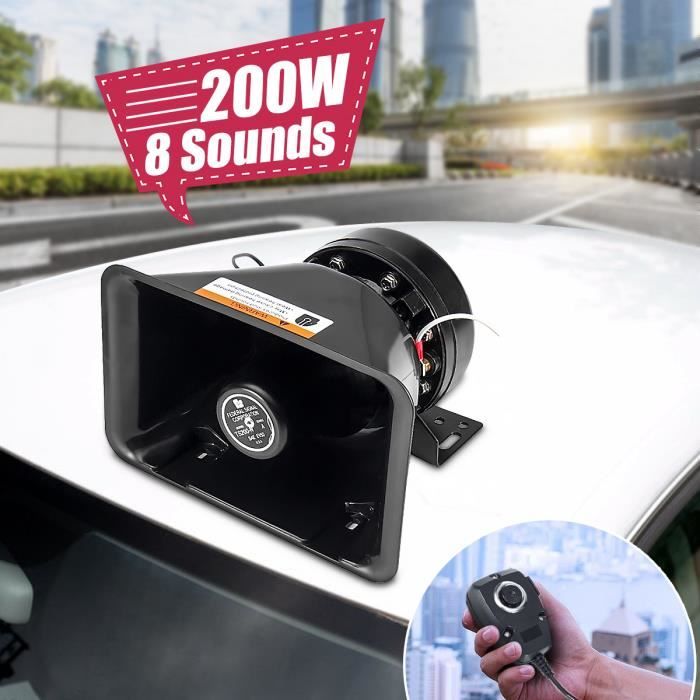 Loud Horn Auto Haut-parleur d/'alarme 12 V 150db Tone Véhicule Bateau Voiture Moteur Moto va