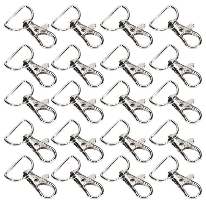Bracelets De Cheville Fermoirs pour Bracelet Mousqueton pour Les Bracelets Bracelet Fermoir 120 Pièces Homard Fermoirs 6 Couleurs Colliers 720 Pièces d/'Ouverture Anneaux De Saut