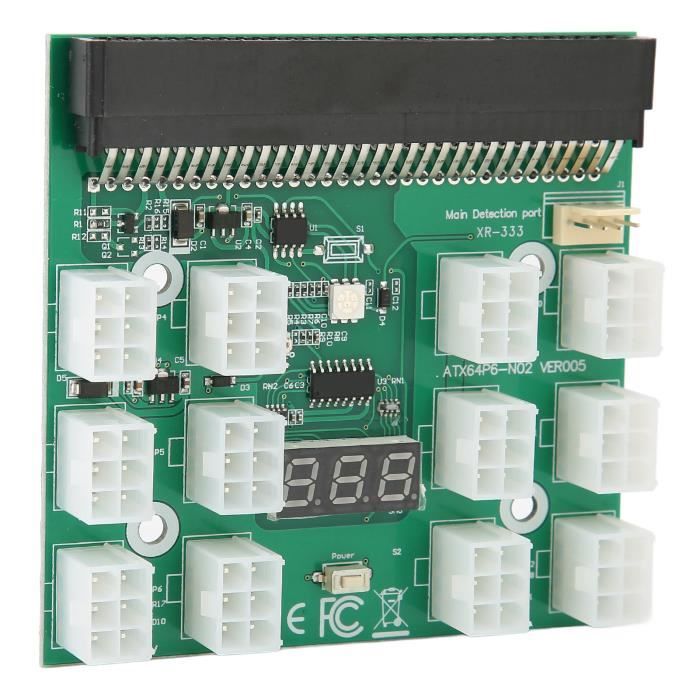 Lot Reconditionné : Alimentation Serveur HP 1200W + Carte + 12 Câbles 6pin Vers 8pin - Occasion Comme Neuve