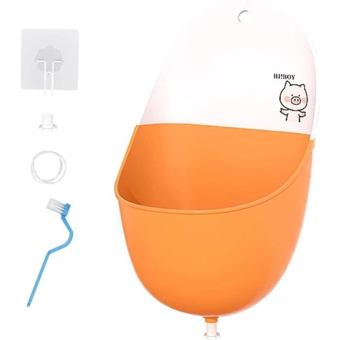 Urinoir D'apprentissage Pour Garçons - Forme Animal Mignon Avec Cible - Fixation Ventouse Ou Murale - Apprentissage Pot