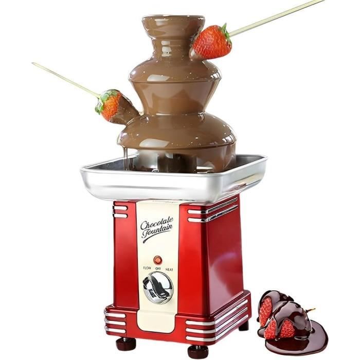 Fontaine À Chocolat Électrique 80 W, Ensemble À Fondue En Cascade À 3