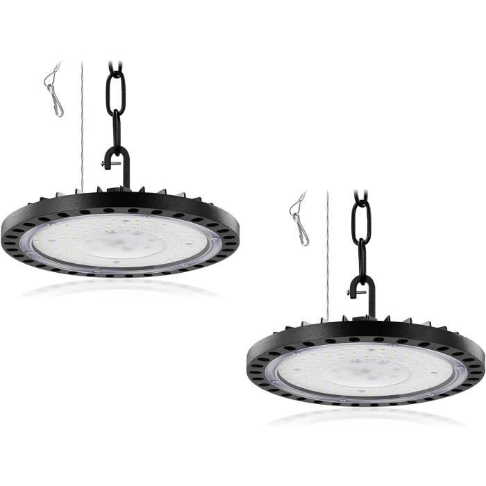 Projecteur LED Extérieur BOSITE 100W | 10000LM | IP66 | 6500K Blanc Froid | Lot De 2