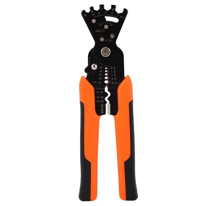 Pince à Dénuder Pliable 18 En 1 - 22 Cm - Pour électricien Et Bricolage - Coupe, Dénude, Serre