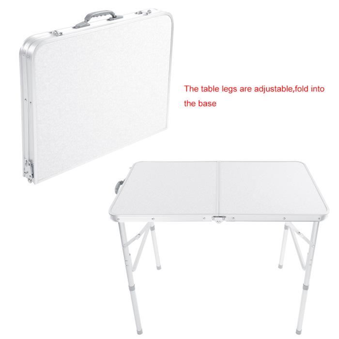 Table De Camping Pliante En Alliage D'aluminium Boundless Voyage - 30x20 Cm, Charge 15 Kg, Grise, Ultra Portable Avec Sac - 5