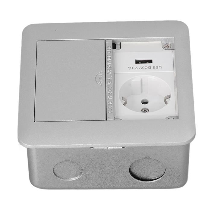 Asixxsix Boîte De Prise De Courant Encastrée Avec Couvercle En