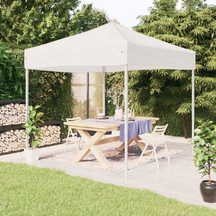 2 Parois Latérales Pour Tente De Réception - PE Bleu, 300x195 Cm - Résistant UV/eau - Avec Fenêtres Décoratives