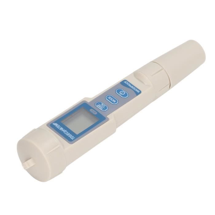 Fyearfly PH-mètre EC/TDS 3 En 1 - Testeur Qualité De L'Eau Précis Pour Eau Potable, Hydroponie Et Aquarium