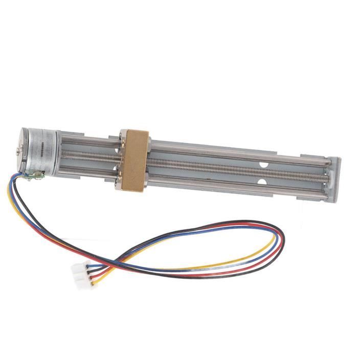 Fdit Curseur à Vis Miniature Curseur De Moteur Pas à Pas Glissière De Bloc à Vis Miniature 20mm