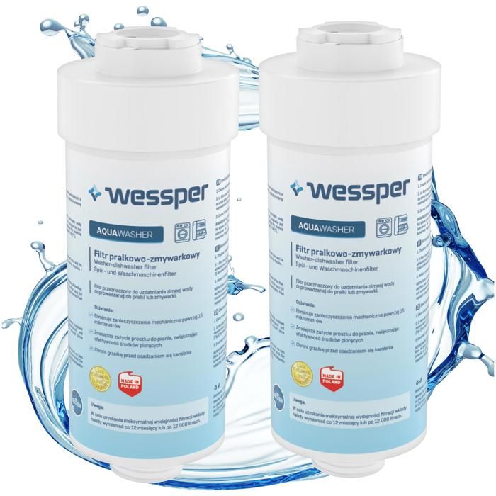 Comparer les prix de Wessper 2x Filtres anti-calcaire pour Machine à laver Lave-vaisselle filtre à eau