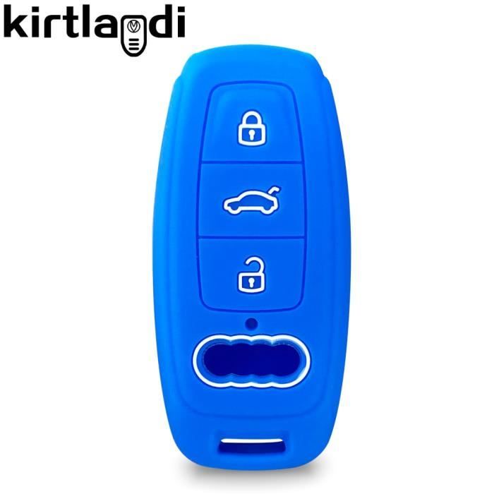 Coque De Télécommande 2 Boutons Pour Audi A1 A3 A4 A5 A6 A8 TT Q7 + Clé Vierge - Neuf, Fabriqué En France