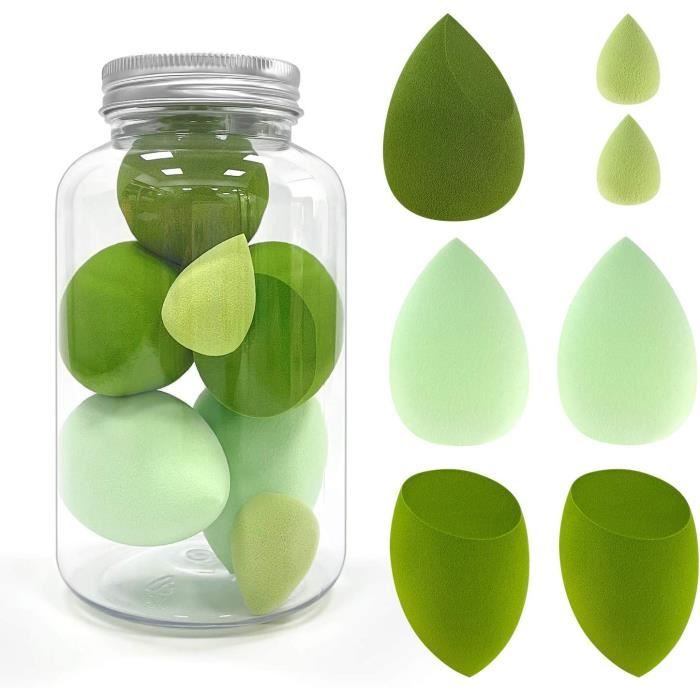 7 Pièces Éponges De Maquillage, Idéales Pour Le Fond De Teint, Crème