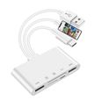 Adaptateur MultiméMoire de CaméRa USB OTG pour Kit de Lecteur de Carte Micro-SD TF pour IPhone IPad pour Convertisseur Apple 13-1
