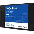 WD Blue™ - Disque SSD Interne - 3D Nand - 500Go - 2.5" (WDS500G2B0A)-1