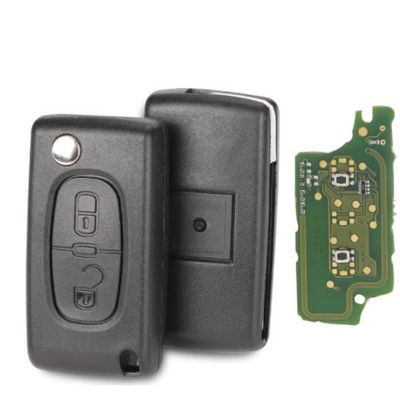 Clé Vierge CE0536 ID46 - Compatible Peugeot 207, 307, 308 Et Leurs Breaks - 2 Boutons ASK
