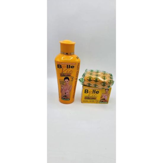 Lot De 3 Laits Corporels éclaircissants Belle Vie Au Curcuma - 500 Ml, FPS 50, Expire 2025