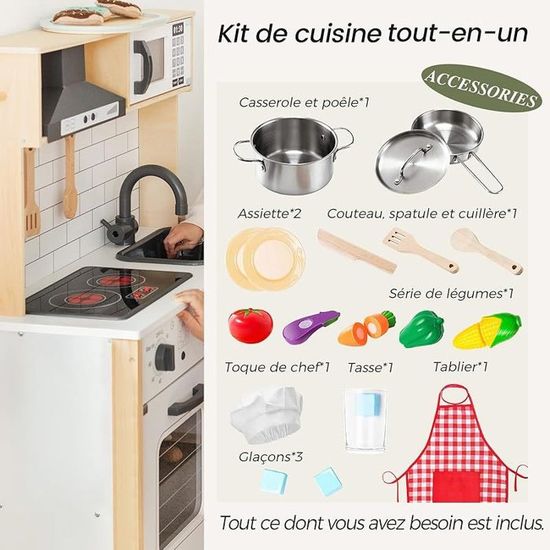Avis sur la cuisine en bois enfant avec accessoires : jouet idéal pour Avis sur la cuisine en bois enfant avec accessoires : jouet idéal pour