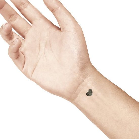 Tatouage Éphémère Pierre Précieuse Skinjee - Motif Pied, Taille S, Blanc - Fabriqué En France